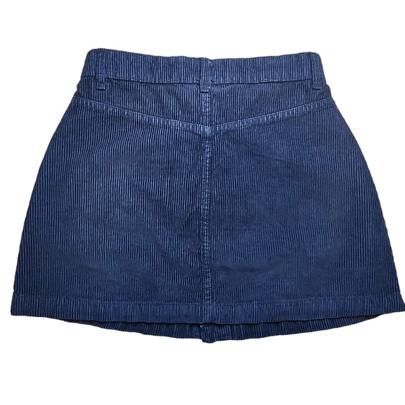 Free People Blue Corduroy Skirt - Picture 4 of 6